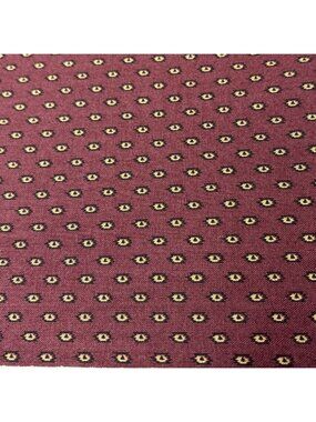 Andover Fabrics Maroon Cotton Fabric 10"x44" Gold Eye Print Quilting Sewing Craf